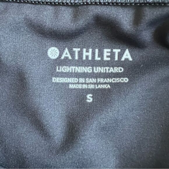 ATHLETA Lightning Unitard in Supersonic Black Size Small - Picture 8 of 14